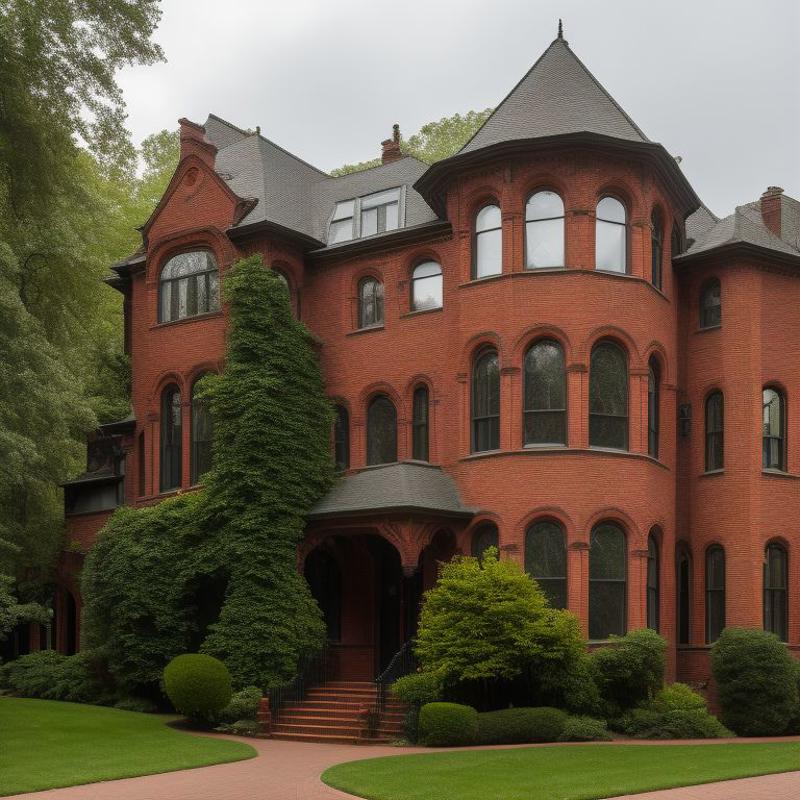 01259-3793526116-, a photo of amazingarchitecture, The building is a red brick mansion with ornate gables and balconies, surrounded by lush green..jpg